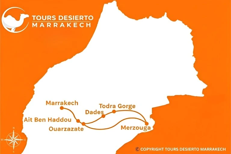 3 Días desde Marrakech al Desierto
