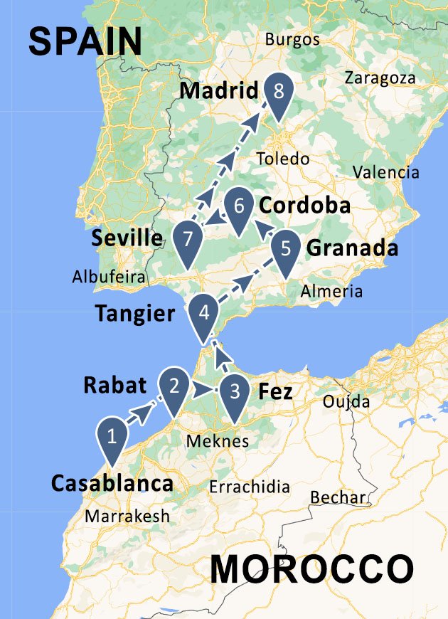 Cuál es la mejor forma de llegar a Marruecos desde España:(Avión, Ferry y Consejos)